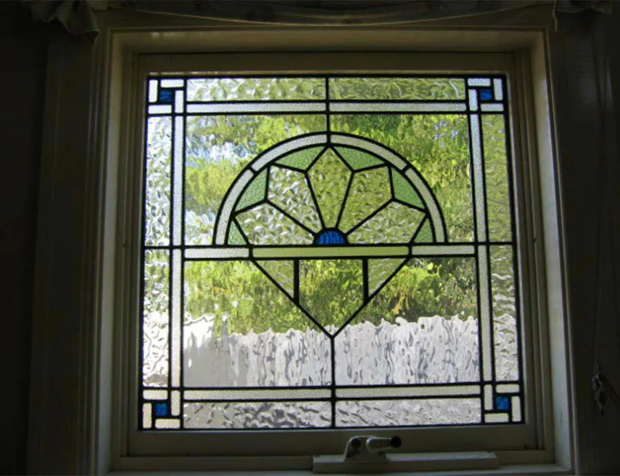 Art Deco leadlight window design