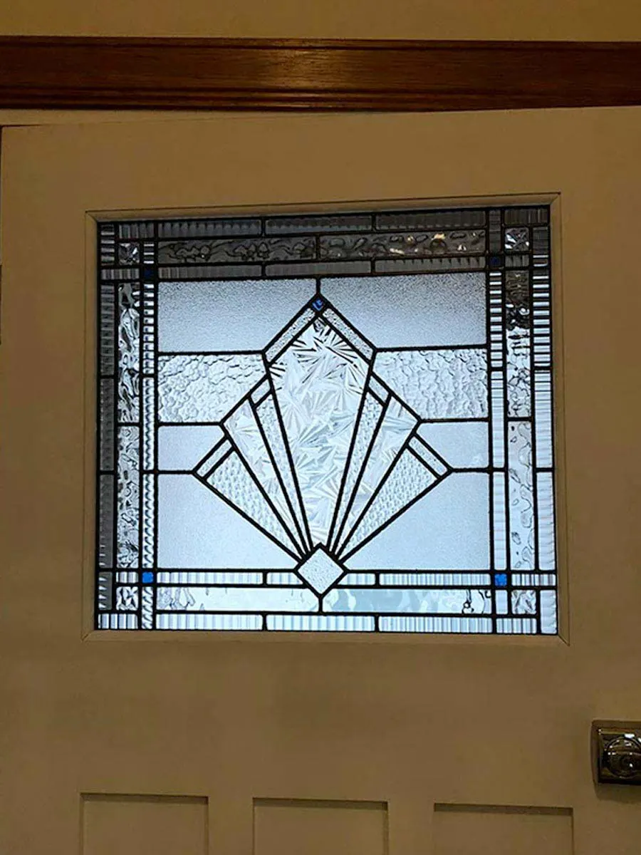 Art Deco leadlight window