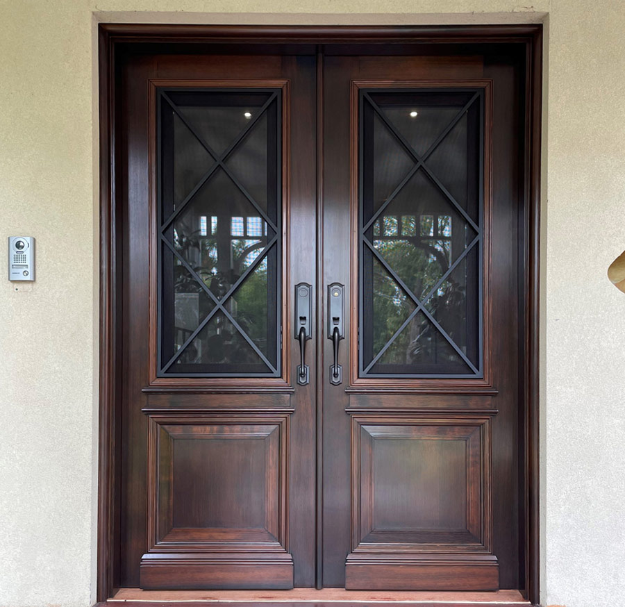 wrought iron front doors