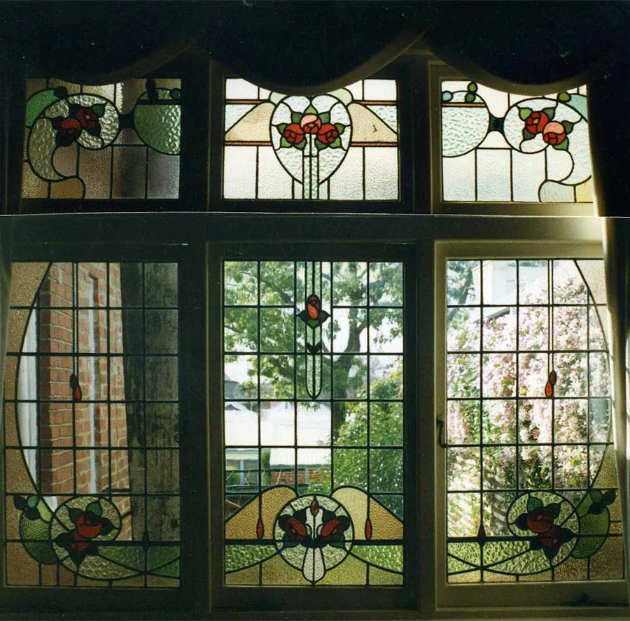 Edwardian leadlight window design