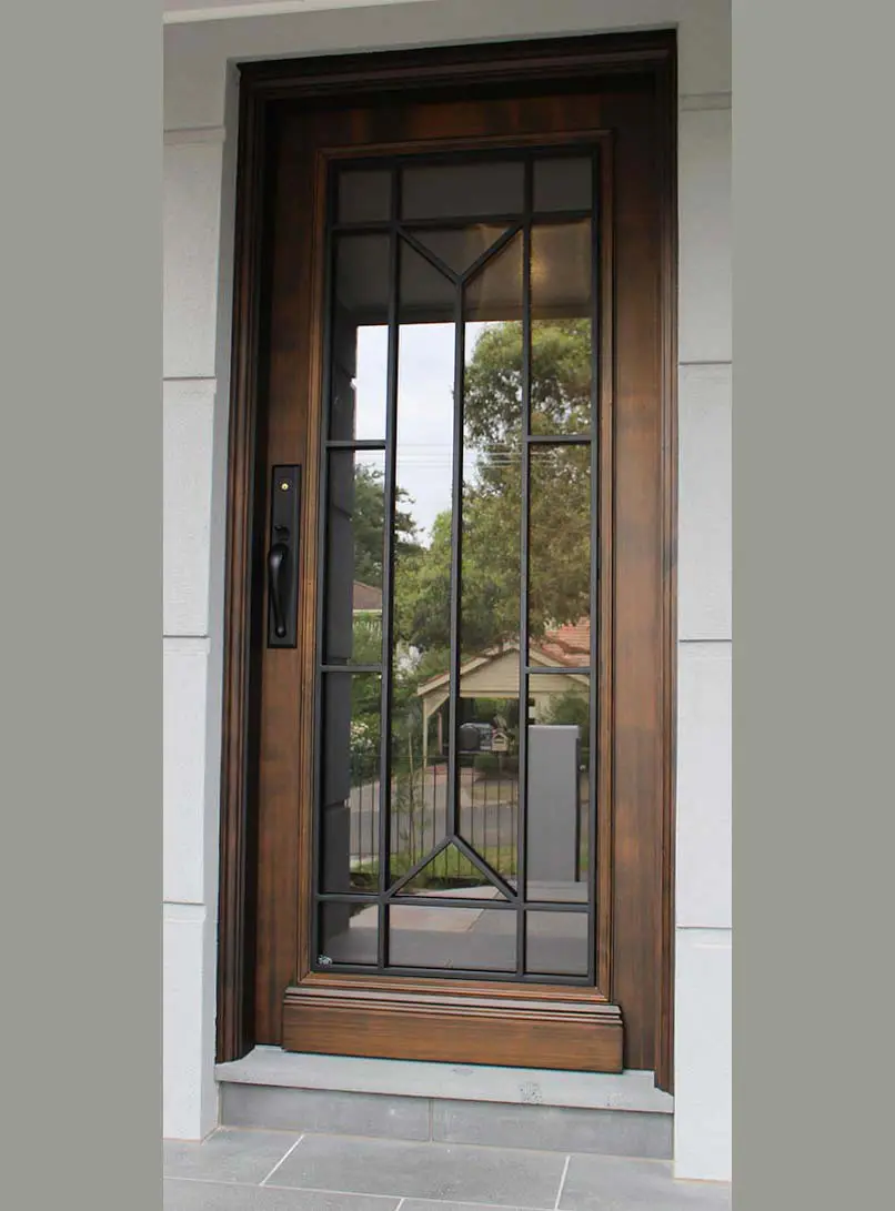 Contemporary entrance doors showcasing minimalist elegance