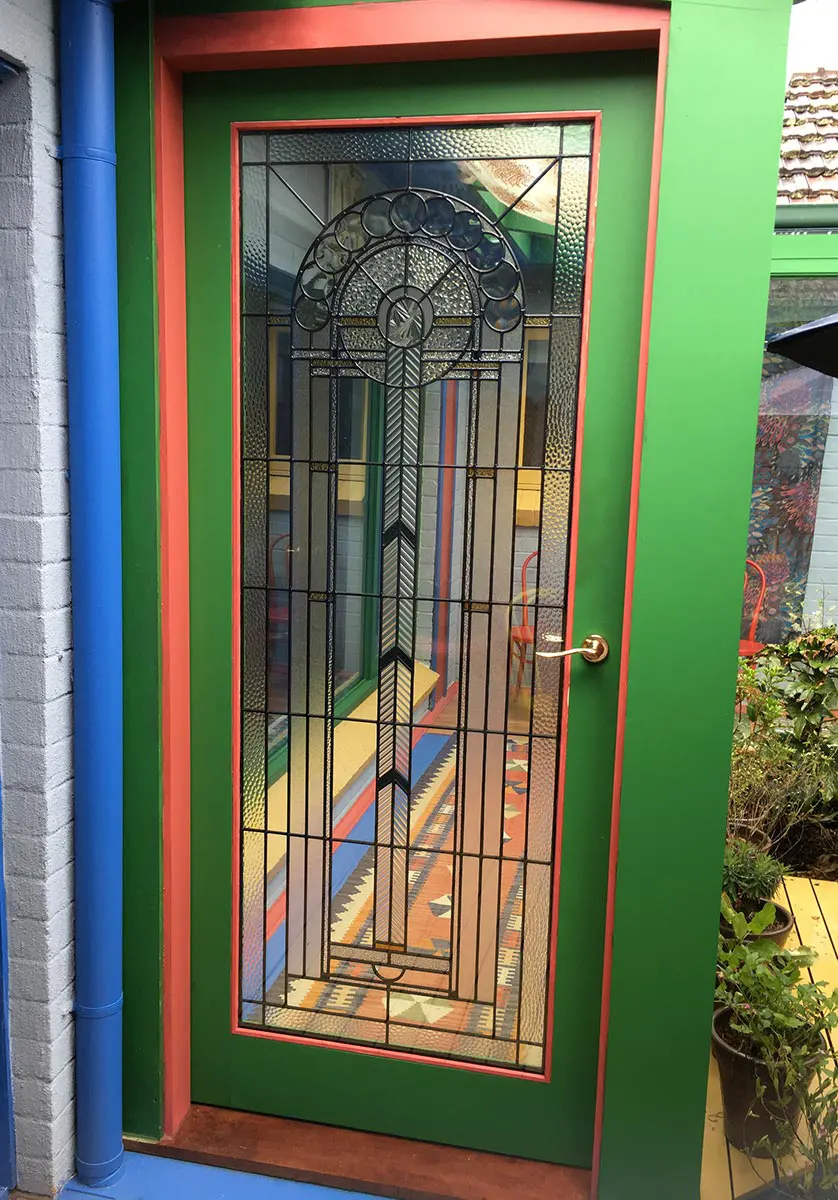 leadlight stained glass door image