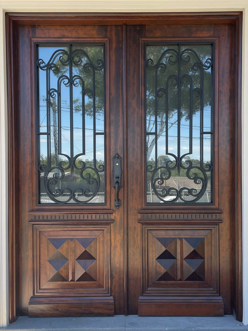 Modern Timber Entry Doors