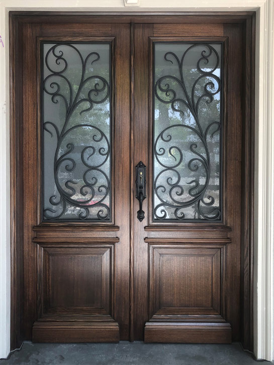 wrought iron front doors Melbourne