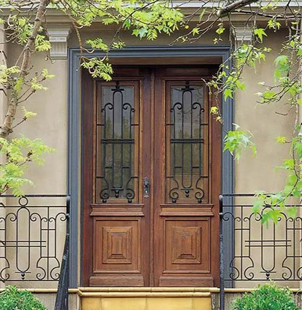 Iron Doors with glass design